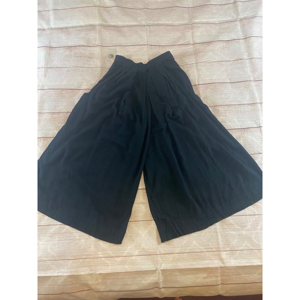 Free People Foreigner Culotte Pants Black Wrap Wide Leg Cropped Flowy - XS - Picture 12 of 14